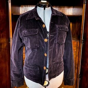 Christopher Blue Corduroy Jacket. Large.